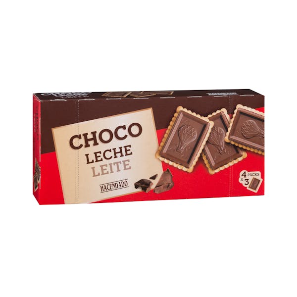 Galletas Choco leche con chocolatina Hacendado mercadona