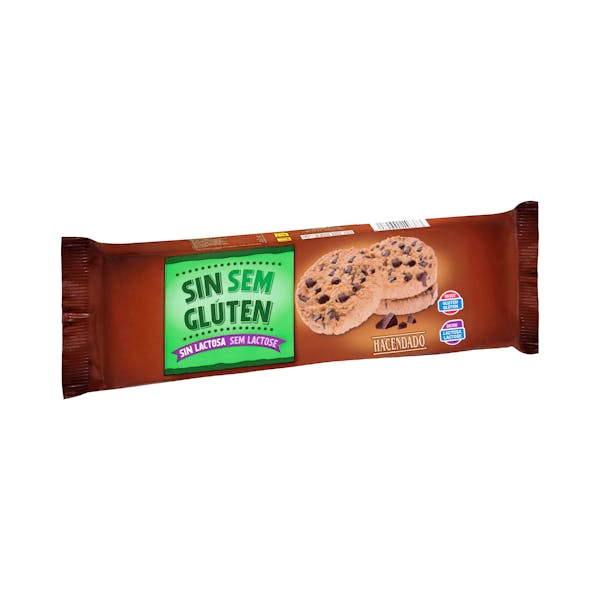 Galletas cookies sin gluten y sin lactosa Hacendado mercadona
