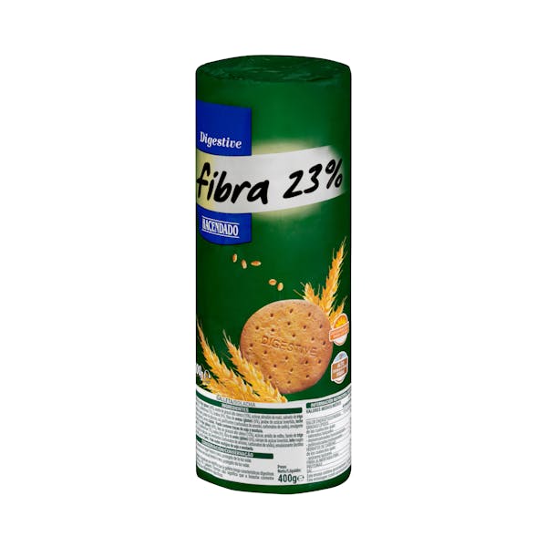 Galletas Digestive fibra 23% Hacendado mercadona