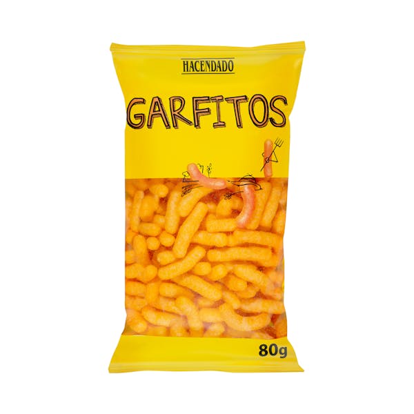 Garfitos de maíz sabor queso Hacendado mercadona