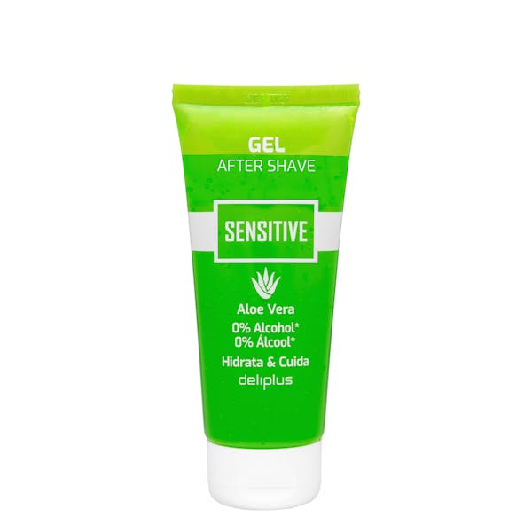 Gel after shave Sensitive Deliplus con aloe vera y 0% alcohol mercadona