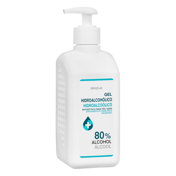 Gel hidroalcohólico 80% alcohol Deliplus antiséptico sin aclarado mercadona