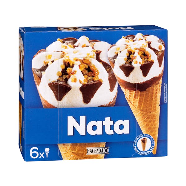 Helado cucurucho de nata mercadona