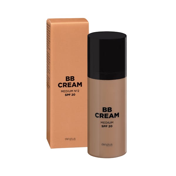 Hidratante facial BB cream Deliplus 02 medio FPS 20 mercadona