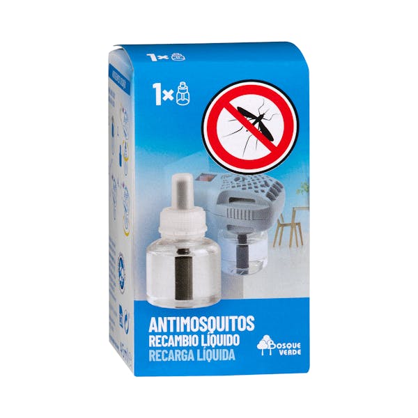 Insecticida antimosquitos eléctrico recambio líquido mercadona