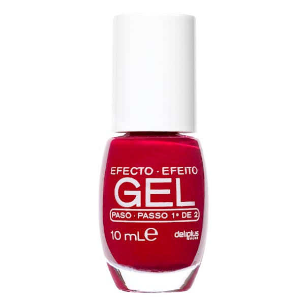 Laca de uñas efecto gel Deliplus 661 rojo mercadona
