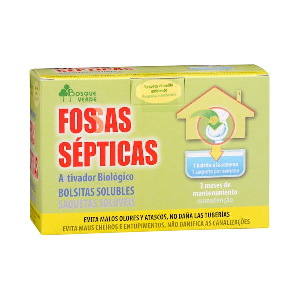 Limpiador fosas sépticas Bosque Verde bolsitas solubles mercadona