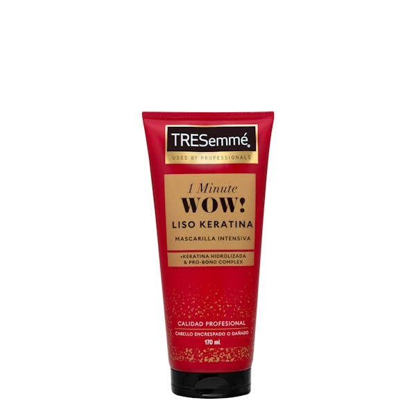 Mascarilla intensiva Liso Keratina 1 Minute Wow! TRESemmé cabello encrespado o dañado mercadona