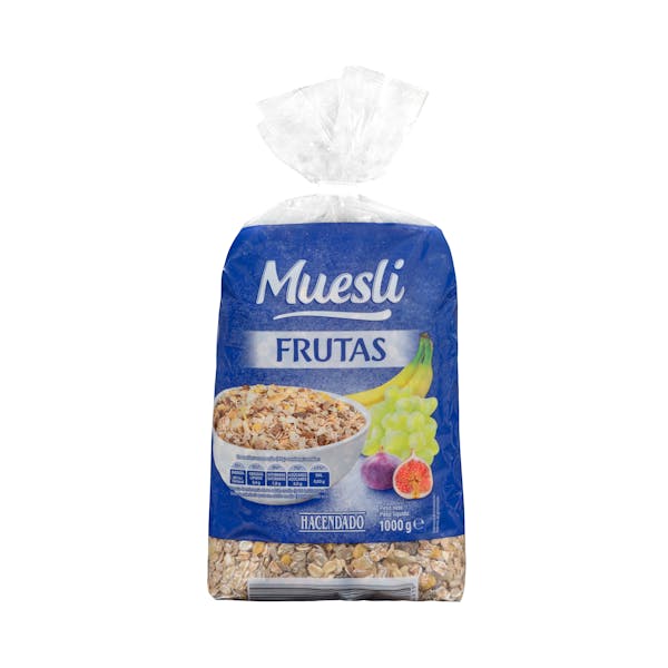 Muesli Hacendado con frutas mercadona