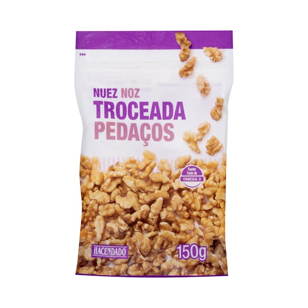 Nuez natural troceada Hacendado mercadona