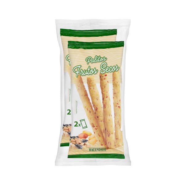 Palitos con frutos secos Hacendado mercadona