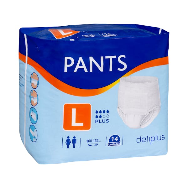 Pañal adulto braguita talla L Deliplus Pants Plus mercadona