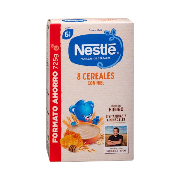 Papilla 8 cereales con miel Nestlé +6 meses mercadona