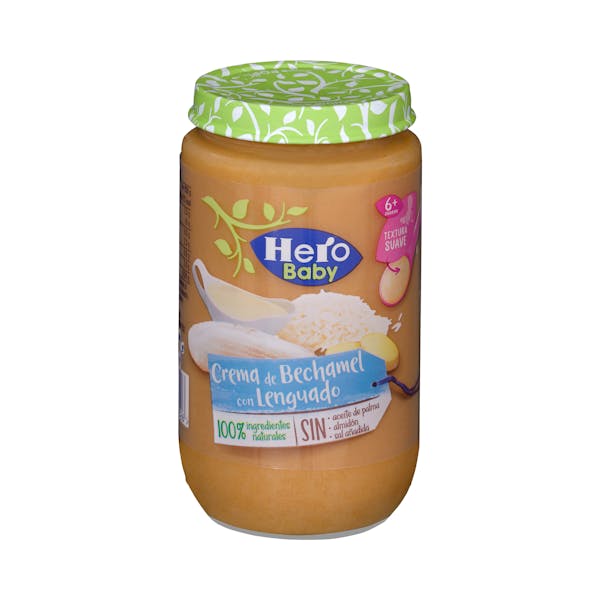 Papilla crema de bechamel con lenguado Hero baby +8 meses mercadona