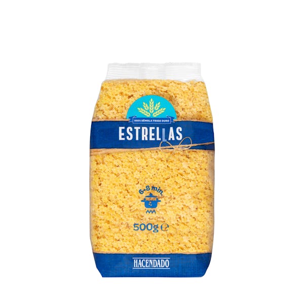 Pasta estrellas Hacendado mercadona