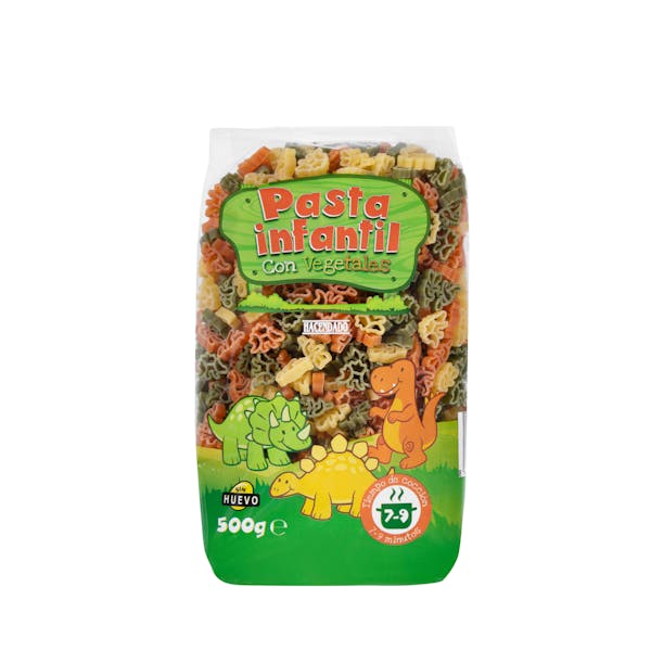 Pasta infantil con vegetales Hacendado mercadona