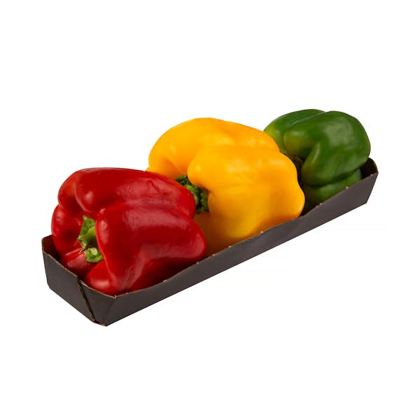Pimientos tricolor rojo, amarillo y verde mercadona