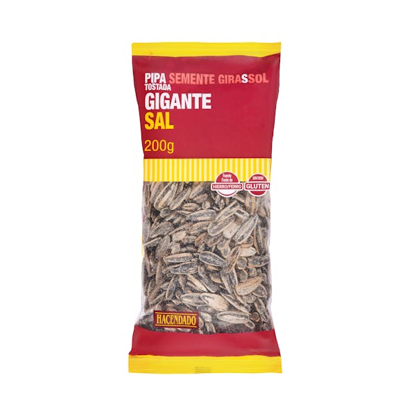 Pipas girasol tostadas Hacendado gigante con sal mercadona