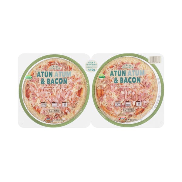 Pizza atún y bacón Hacendado mercadona