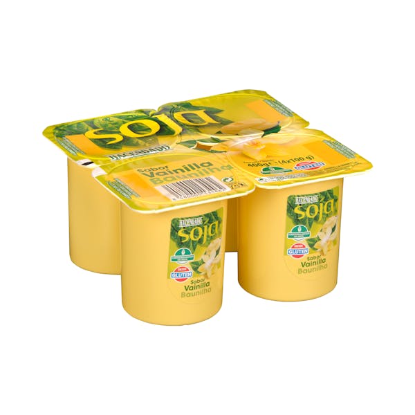 Postre de soja Hacendado sabor vainilla mercadona