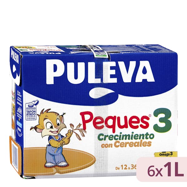 Preparado lácteo con cereales crecimiento Peques 3 Puleva mercadona