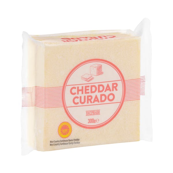 Queso curado cheddar Hacendado mercadona