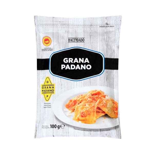 Queso en polvo grana padano Hacendado mercadona