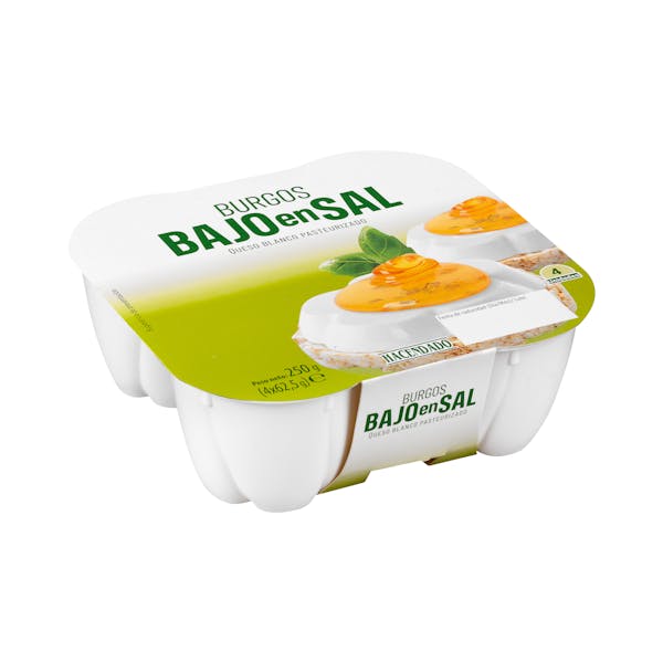 Queso fresco Burgos bajo en sal Hacendado mercadona