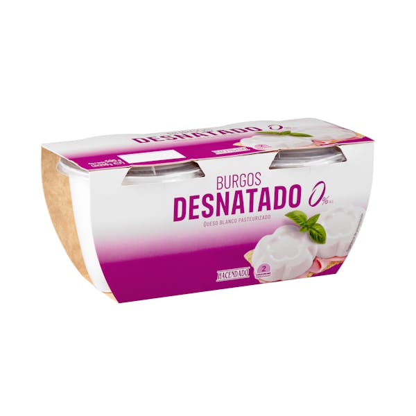 Queso fresco Burgos desnatado 0% m.g Hacendado mercadona