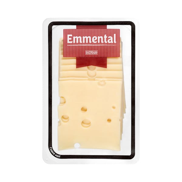 Queso lonchas emmental de vaca Hacendado mercadona