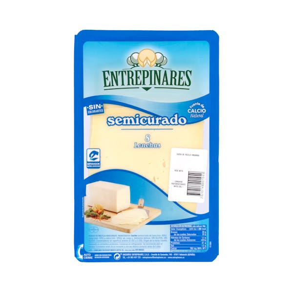 Queso lonchas semicurado mezcla Entrepinares mercadona