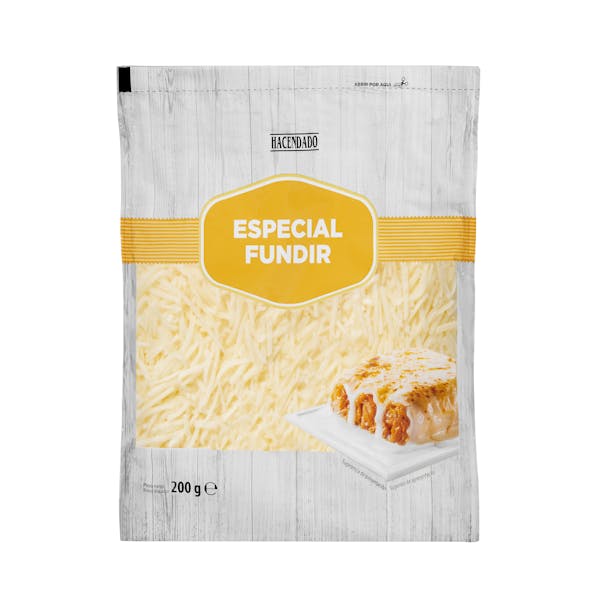 Queso rallado especial fundir mezcla Hacendado mercadona
