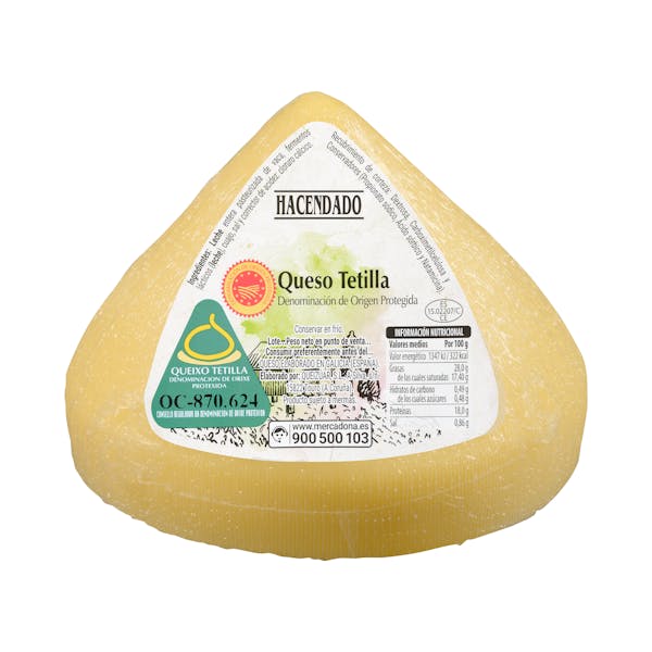Queso tetilla de vaca Hacendado mercadona