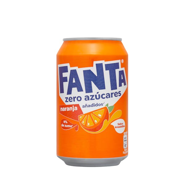 Refresco Fanta naranja zero azúcares añadidos mercadona