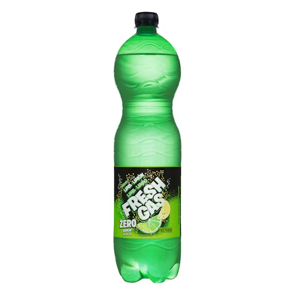 Refresco lima limón Hacendado zero azúcar fresh gas mercadona