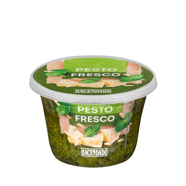 Salsa fresca Pesto con albahaca Hacendado mercadona