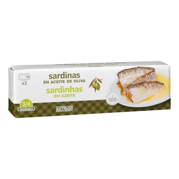 Sardinas en aceite de oliva Hacendado mercadona