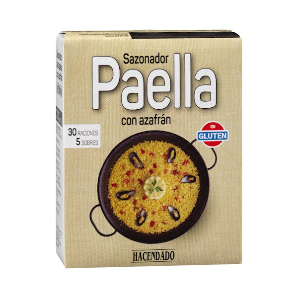 Sazonador para paella con azafrán Hacendado mercadona