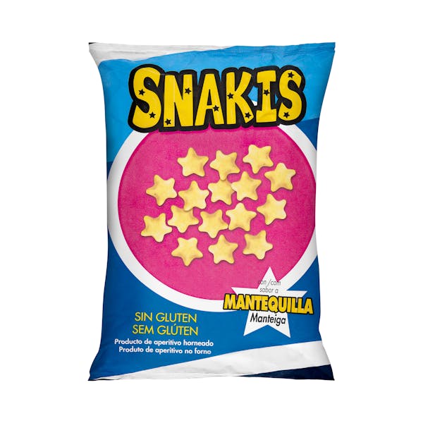 Snack de maíz sabor mantequilla Snakis mercadona