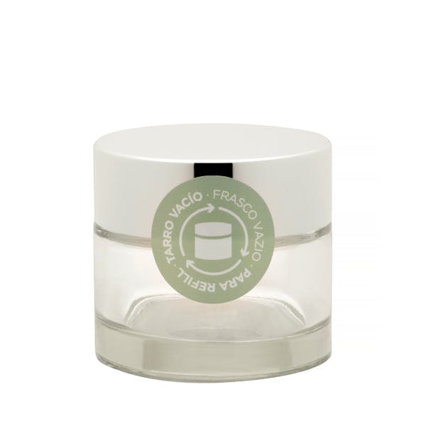 Tarro vacío para recambio crema facial Deliplus mercadona