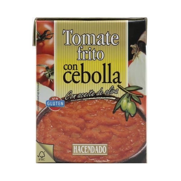 Tomate frito con cebolla Hacendado mercadona