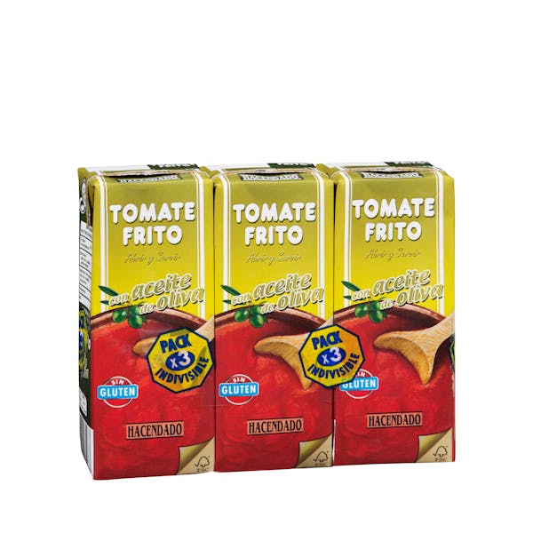 Tomate frito Hacendado con aceite de oliva mercadona