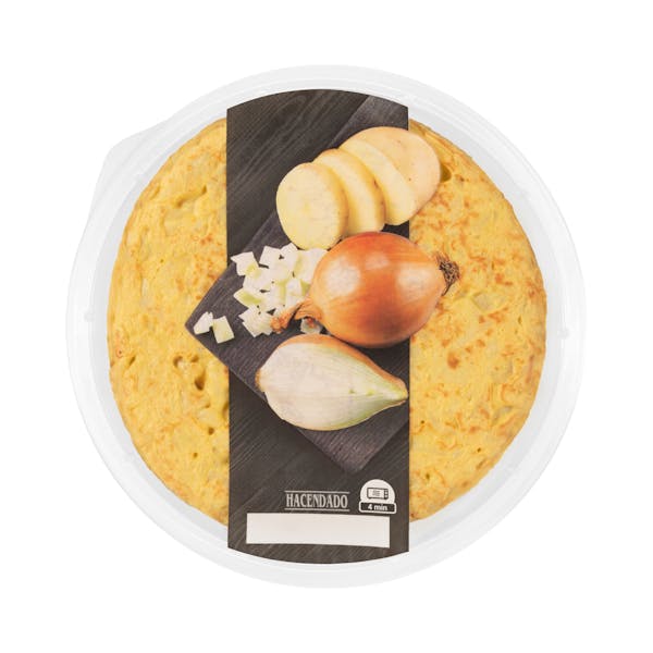 Tortilla de patata y cebolla Hacendado mercadona