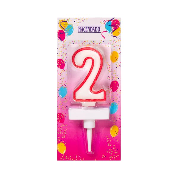 Vela de cumpleaños 2 Hacendado mercadona