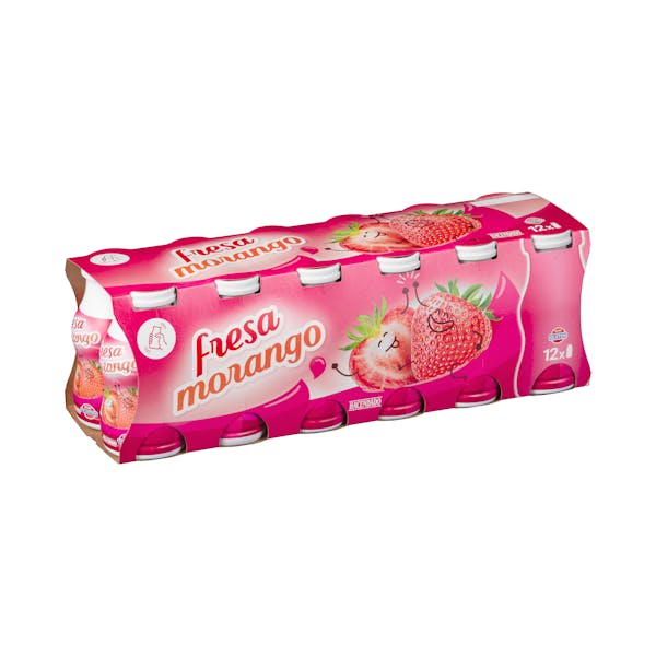 Yogur líquido de fresa Hacendado mercadona