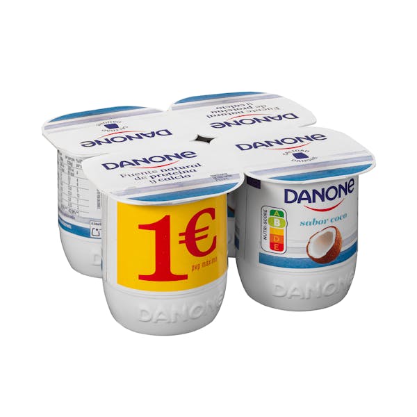 Yogur sabor coco Danone mercadona