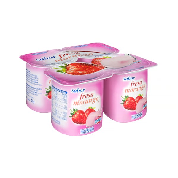 Yogur sabor fresa Hacendado mercadona