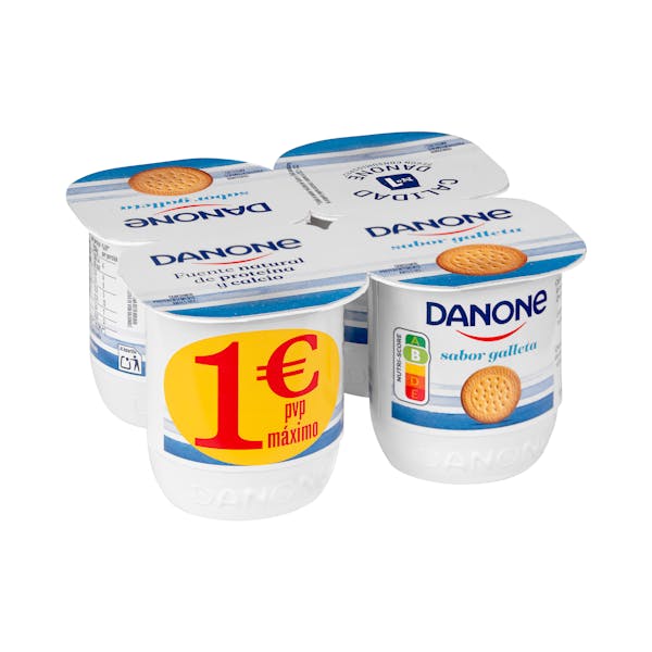 Yogur sabor galleta Danone mercadona