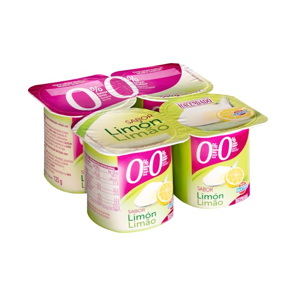 Yogur sabor limón Hacendado 0% m.g 0% sin azúcares añadidos mercadona