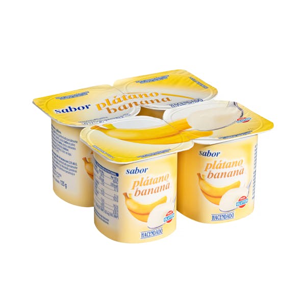 Yogur sabor plátano Hacendado mercadona